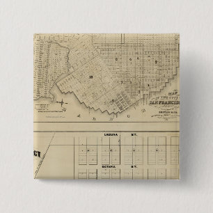 Badge Carré 5 Cm Beideman Tract, San Francisco