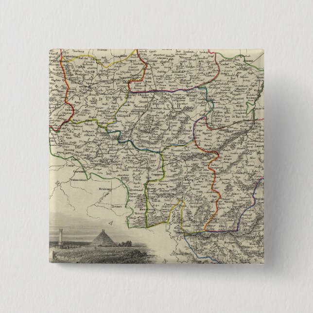 Badge Carré 5 Cm Belgique 3 (Devant)