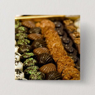 Badge Carré 5 Cm Belgique, Bruxelles. Belgique célèbre pour son m