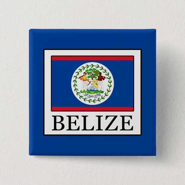 Badge Carré 5 Cm Belize (Devant)