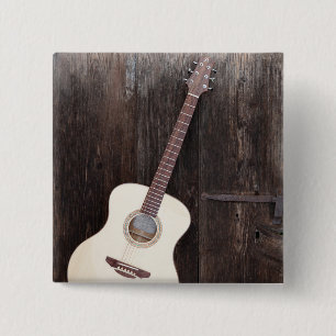 Badge Carré 5 Cm Belle Basse Guitare