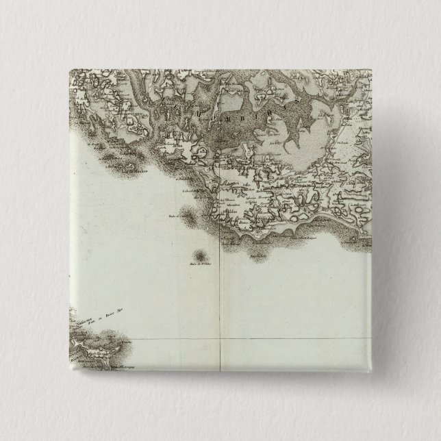 Badge Carré 5 Cm Belle Isle (Devant)