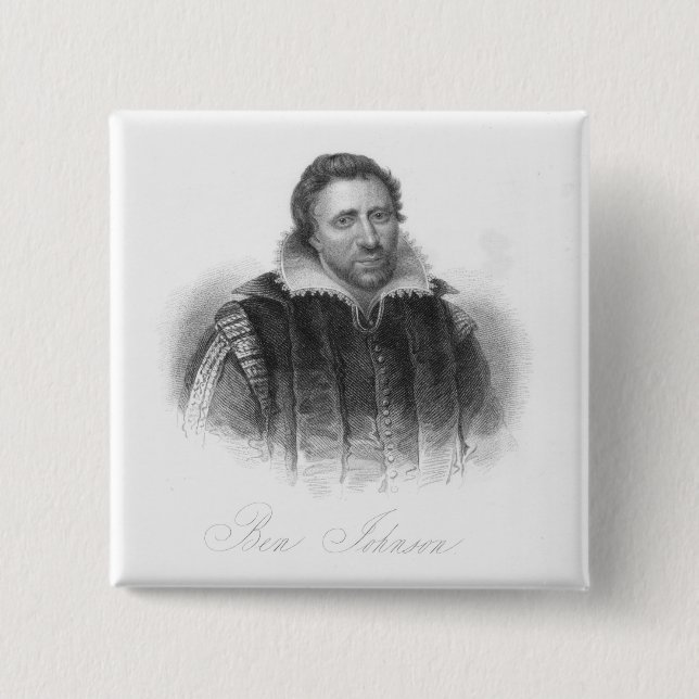 Badge Carré 5 Cm Ben Jonson (Devant)