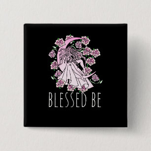 Badge Carré 5 Cm Béni Soit