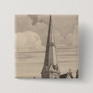 Badge Carré 5 Cm Bennington Vermont