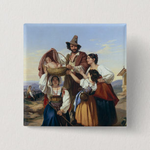 Badge Carré 5 Cm Berger italien, 1835
