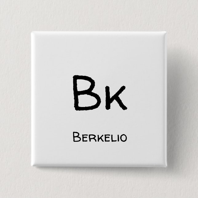 Badge Carré 5 Cm Berkelium - Bk (Devant)