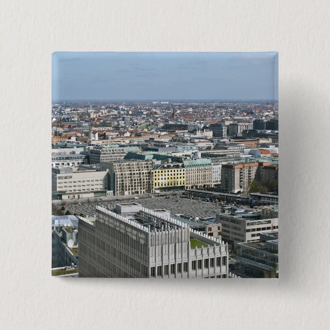 Badge Carré 5 Cm Berlin (Devant)