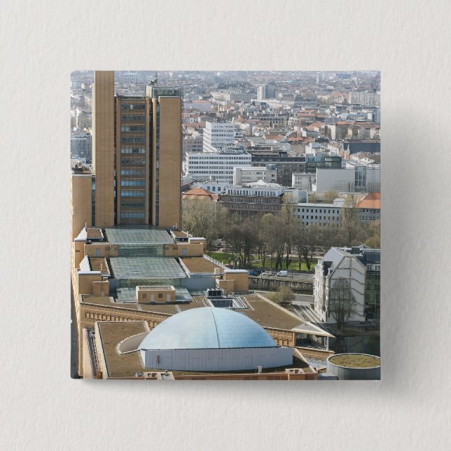 Badge Carré 5 Cm Berlin (Devant)