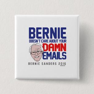 Badge Carré 5 Cm Bernie ne s'inquiète pas de vos emails