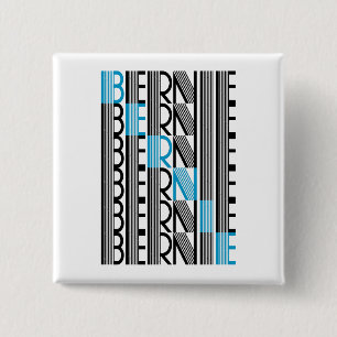 Badge Carré 5 Cm BERNIE sanders textuel