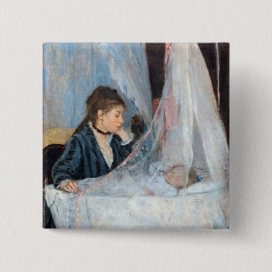 Badge Carré 5 Cm Berthe Morisot - Le berceau