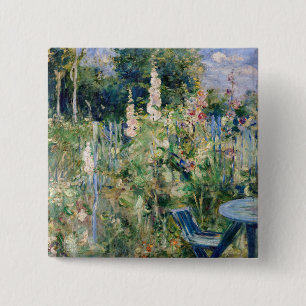 Badge Carré 5 Cm Berthe Morisot - Tremieres Rose