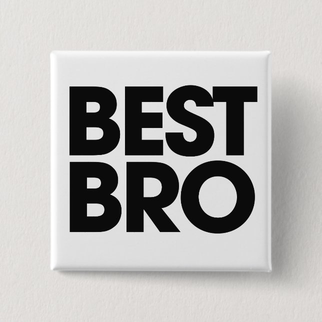 Badge Carré 5 Cm Best Bro (Devant)
