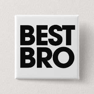 Badge Carré 5 Cm Best Bro