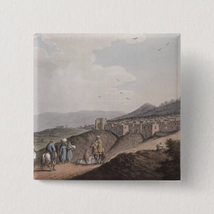 Badge Carré 5 Cm Bethlehem en Palestine, vue de la partie