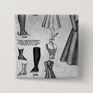 Badge Carré 5 Cm Bicycle Fashions1897 - cru de Madame