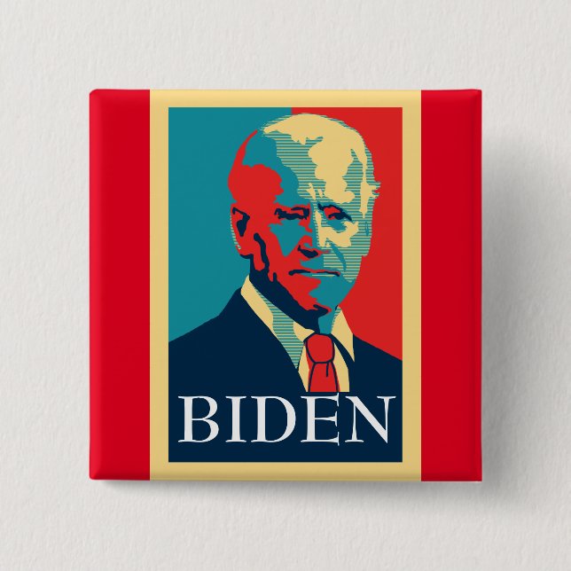 Badge Carré 5 Cm Biden 2020 (Devant)