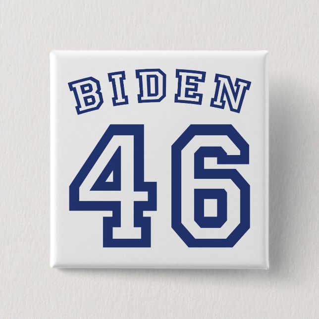 BADGE CARRÉ 5 CM BIDEN 46 (Devant)