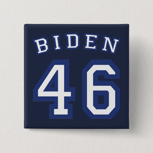 BADGE CARRÉ 5 CM BIDEN 46 (Devant)