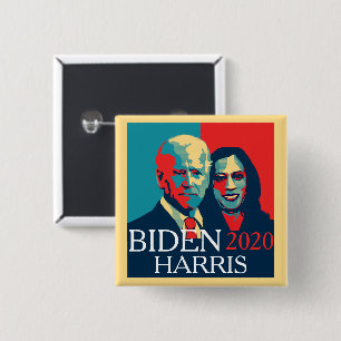 Badge Carré 5 Cm Biden et Harris