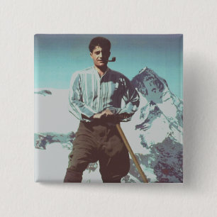 Badge Carré 5 Cm Bienheureux Jeteur Giorgio Frassati