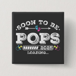 Badge Carré 5 Cm Bientôt Be Pops 2025 Chargement du bouton Carré