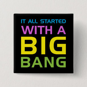 Badge Carré 5 Cm Big Bang