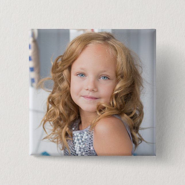 Badge Carré 5 Cm BIG custom photo button for grandma (Devant)