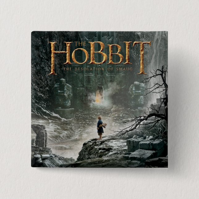 Badge Carré 5 Cm BILBO BAGGINS™ à Erebor (Devant)