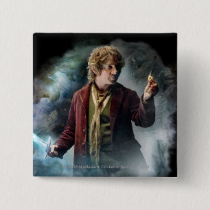 Badge Carré 5 Cm BILBO BAGGINS™ Avec Bague