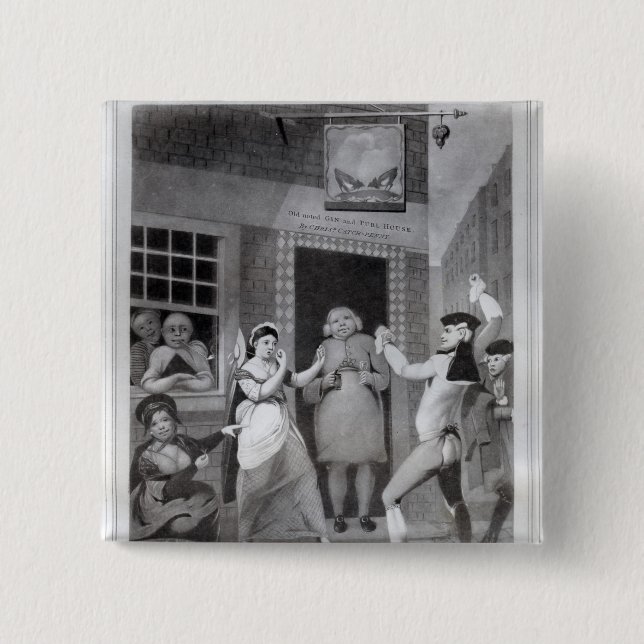 Badge Carré 5 Cm Billingsgate triomphant (Devant)