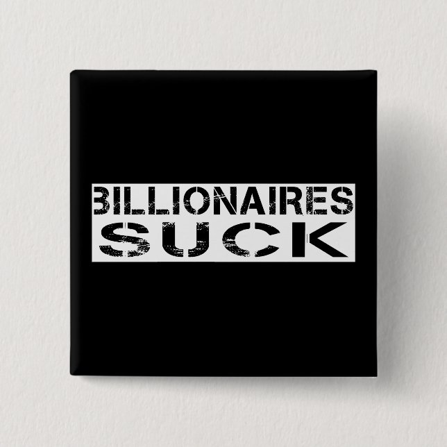 Badge Carré 5 Cm -Billionaires sucer (Devant)