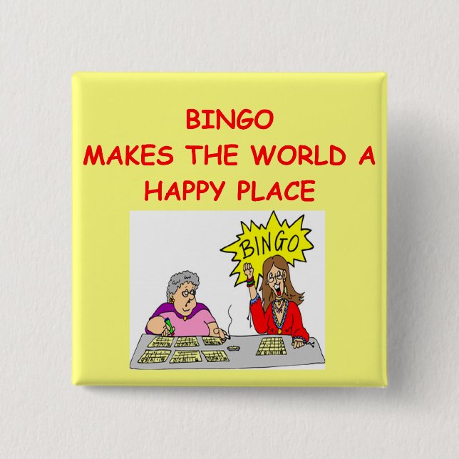 Badge Carré 5 Cm bingo-test (Devant)