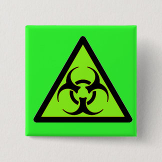 Badge Carré 5 Cm Biohazard 04