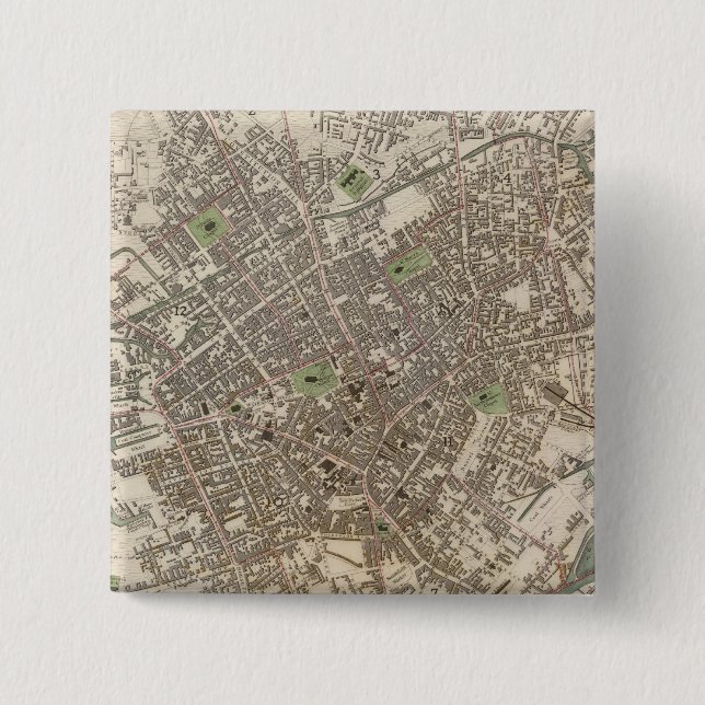 Badge Carré 5 Cm Birmingham (Devant)