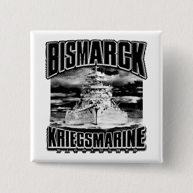 Badge Carré 5 Cm Bismarck (Devant)