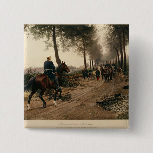 Badge Carré 5 Cm Bismarck et napoléon