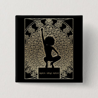 Badge Carré 5 Cm Black Girls Rock !
