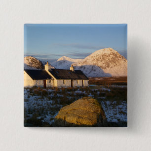 Badge Carré 5 Cm Blackrock Cottage, Glencoe, Highlands, Écosse 3