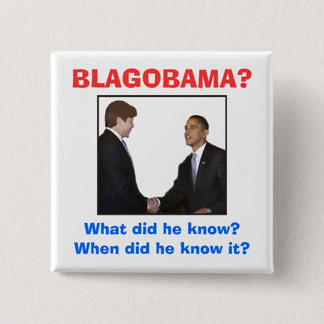 BADGE CARRÉ 5 CM BLAGOBAMA ? (Devant)