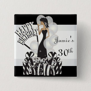 Badge Carré 5 Cm Blanc du nom   de la fille   do-it-yourself de