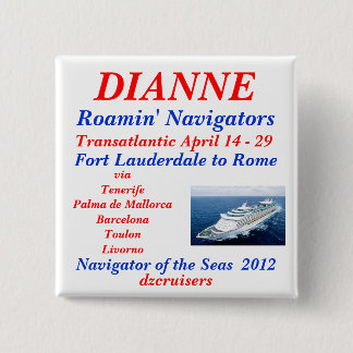 Badge Carré 5 Cm blanc nommé de navigateur d'étiquette