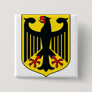 Badge Carré 5 Cm Blason de l'Allemagne