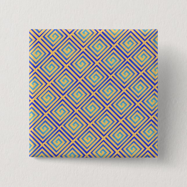 Badge Carré 5 Cm bleu (Devant)