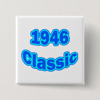 Badge Carré 5 Cm Bleu 1946 classique