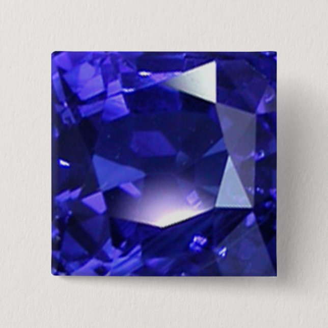 Badge Carré 5 Cm Bleu profond (Devant)
