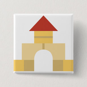 Badge Carré 5 Cm blocs de construction