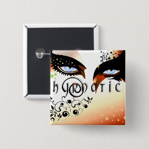 Badge Carré 5 Cm Blue Eyes Mode maquiller