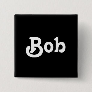 Badge Carré 5 Cm Bob bouton